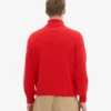 Rollkragenpullover aus Merinowolle – Mandarinenrot