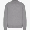 Rollkragenpullover aus Merinowolle – Meliergrau