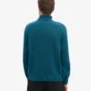 Rollkragenpullover aus Merinowolle – Ozeangrün