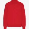 Rollkragenpullover aus Merinowolle – Scharlachrot