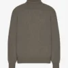 Rollkragenpullover aus Merinowolle – Staubiges Oliv