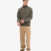Rollkragenpullover aus Merinowolle – Staubiges Oliv