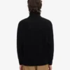 Rollkragenpullover aus Merinowolle – Tiefschwarz