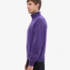 Rollkragenpullover aus Merinowolle – Ultraviolett