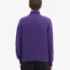 Rollkragenpullover aus Merinowolle – Ultraviolett