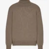 Rollkragenpullover aus Merinowolle – Warm Taupe