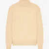 Rollkragenpullover aus Merinowolle – Zartgelb
