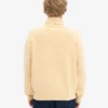 Rollkragenpullover aus Merinowolle – Zartgelb