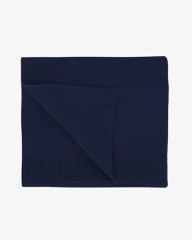 Schal aus Merinowolle – Marineblau
