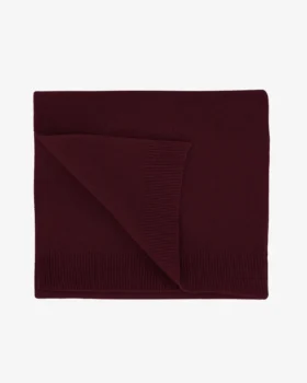 Schal aus Merinowolle – Oxblood-Rot
