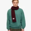 Schal aus Merinowolle – Oxblood-Rot