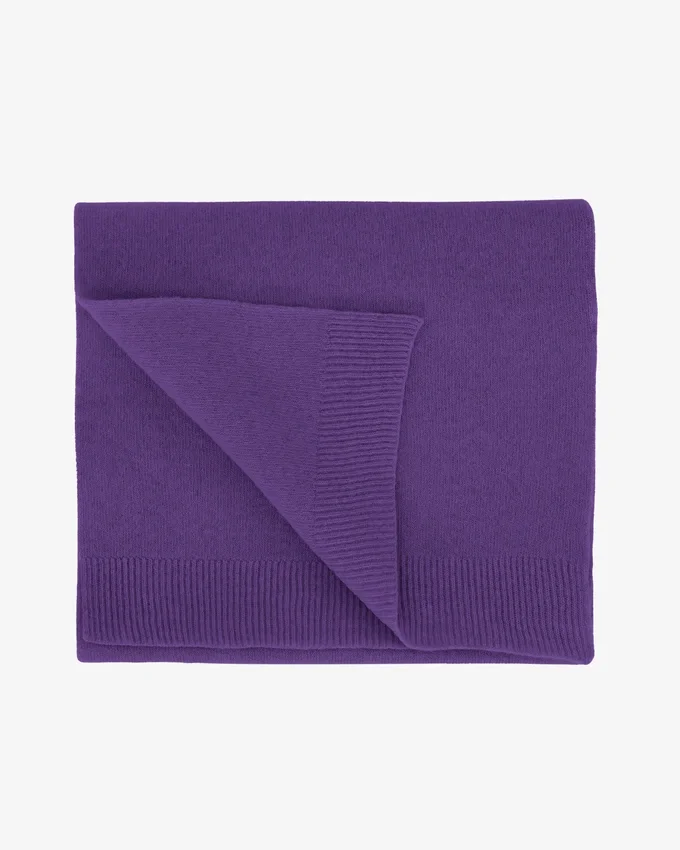 Schal aus Merinowolle – Ultraviolett