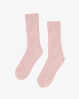 Socken aus Merinowollmischung – Blassrosa
