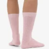Socken aus Merinowollmischung – Blassrosa