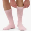 Socken aus Merinowollmischung – Blassrosa