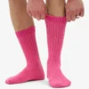 Socken aus Merinowollmischung – Bubblegum-Rosa