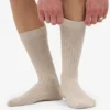 Socken aus Merinowollmischung – Elfenbeinweiß
