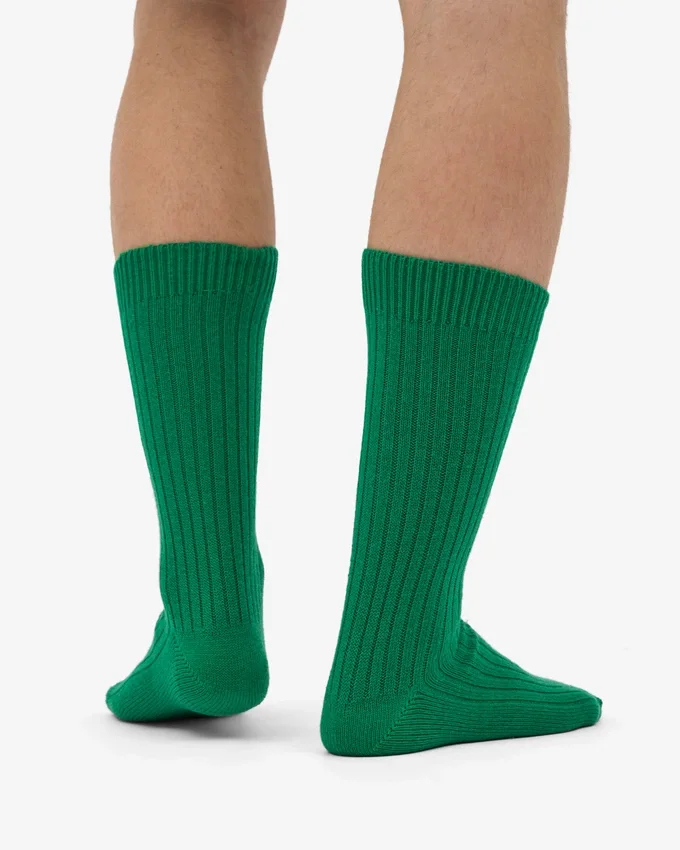 Socken aus Merinowollmischung – Kellygrün