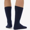 Socken aus Merinowollmischung – Marineblau