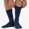 Socken aus Merinowollmischung – Marineblau