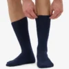 Socken aus Merinowollmischung – Marineblau