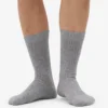 Socken aus Merinowollmischung – Meliertes Grau