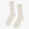 Socken aus Merinowollmischung – Optisches Weiß
