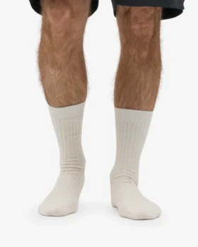 Socken aus Merinowollmischung – Optisches Weiß