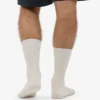 Socken aus Merinowollmischung – Optisches Weiß