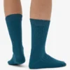 Socken aus Merinowollmischung – Ozeangrün