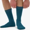 Socken aus Merinowollmischung – Ozeangrün