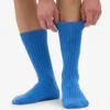 Socken aus Merinowollmischung – Pazifikblau