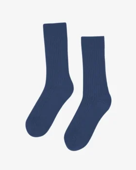Socken aus Merinowollmischung – Petrolblau
