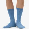 Socken aus Merinowollmischung – Seeblau
