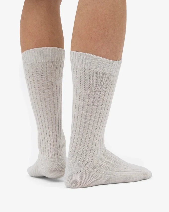 Socken aus Merinowollmischung – Snow Melange