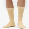 Socken aus Merinowollmischung – Soft Yellow