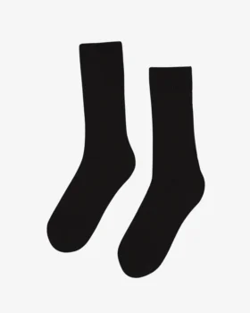 Socken aus Merinowollmischung – Tiefschwarz