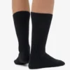 Socken aus Merinowollmischung – Tiefschwarz