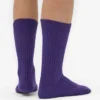 Socken aus Merinowollmischung – Ultraviolett
