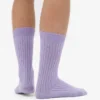 Socken aus Merinowollmischung – Zartes Lavendel