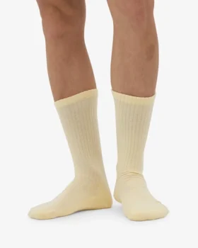 Sport-Socken aus Bio-Baumwolle – Zartes Gelb