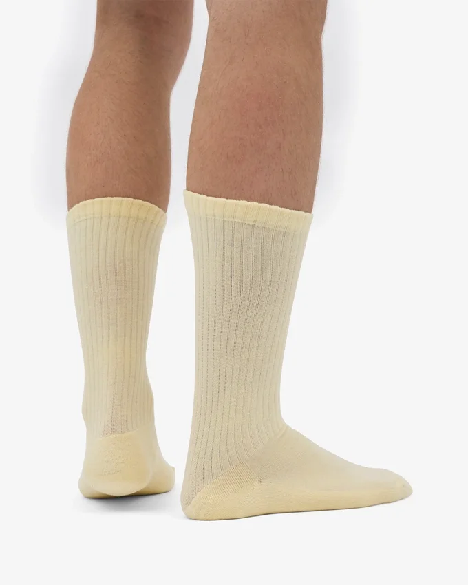 Sport-Socken aus Bio-Baumwolle – Zartes Gelb