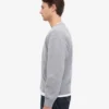 Strickjacke aus Merinowolle mit V-Ausschnitt – meliertes Grau