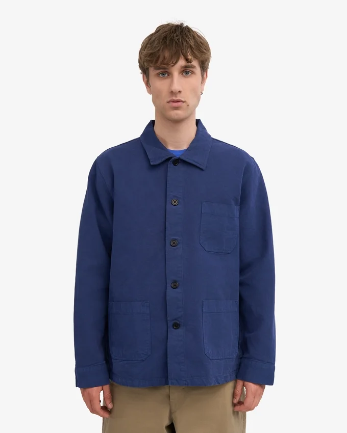 Workwear-Jacke aus Bio-Baumwolle – Marineblau